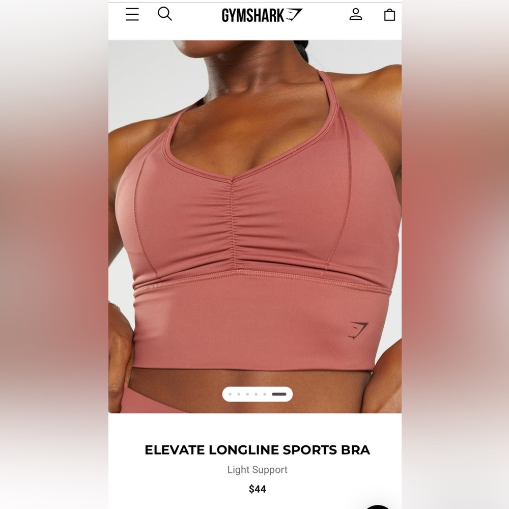 Gymshark ELEVATE LONGLINE SPORTS BRA
Size: Small
Color: Rose Brown - Picture 7 of 8
